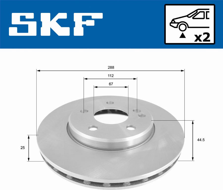 SKF VKBD 80062 V2 - Discofreno autozon.pro