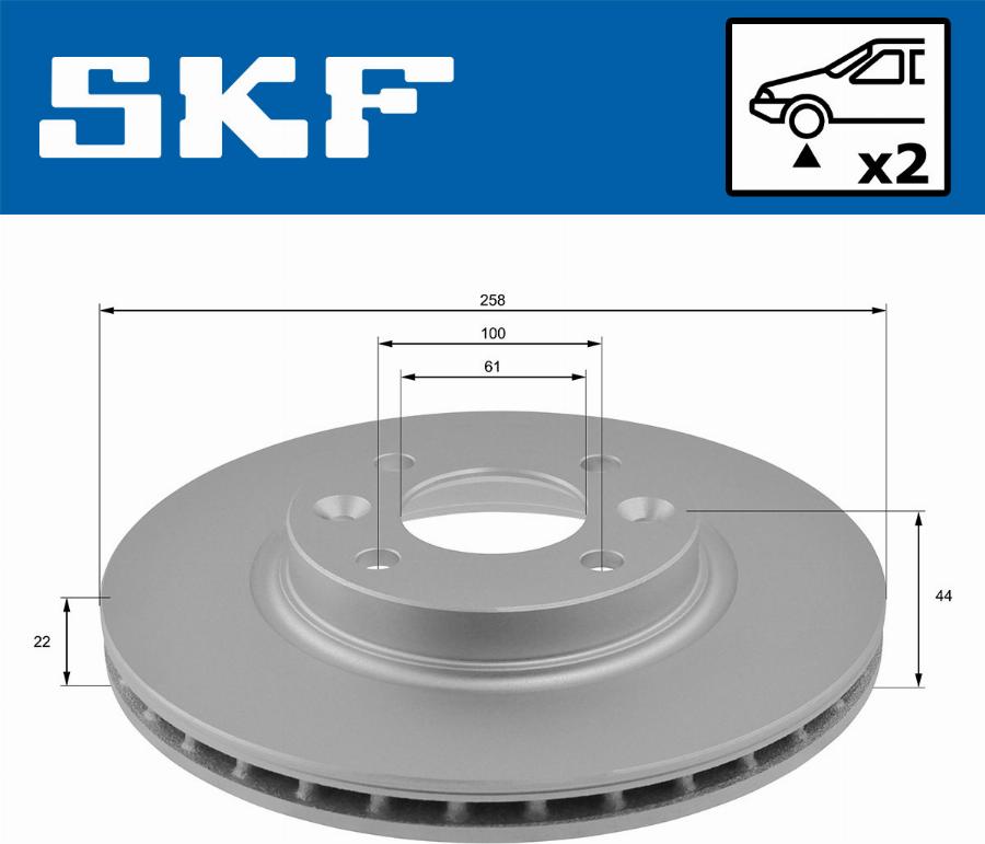 SKF VKBD 80009 V2 - Discofreno autozon.pro