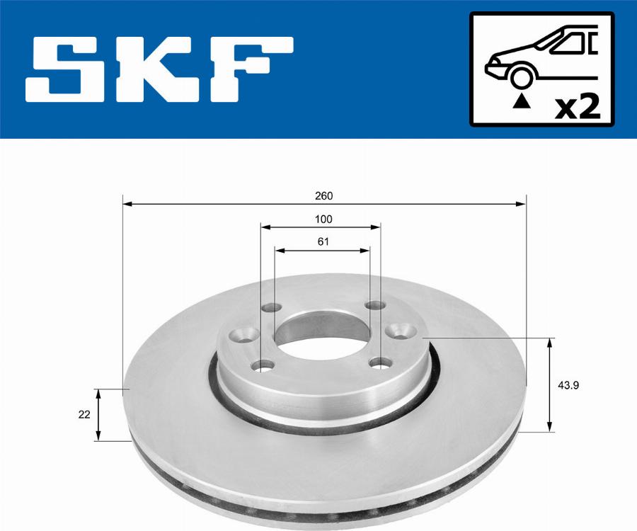 SKF VKBD 80004 V2 - Discofreno autozon.pro