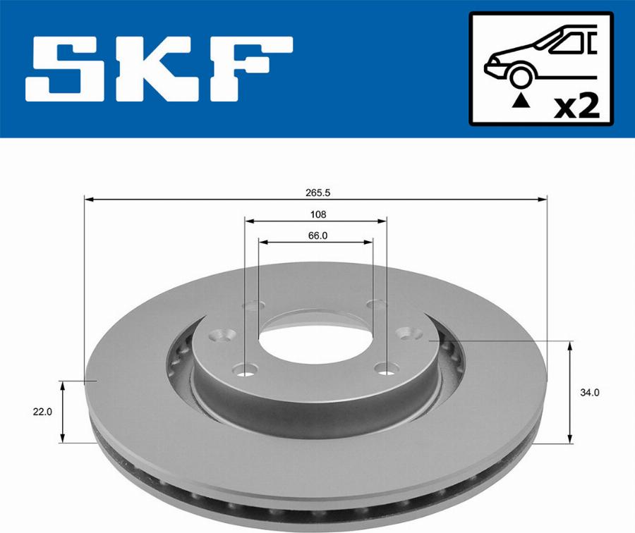 SKF VKBD 80001 V2 - Discofreno autozon.pro