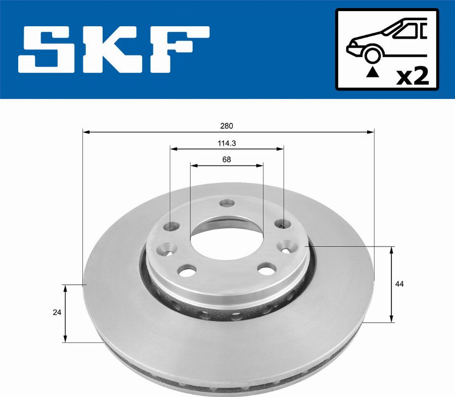 SKF VKBD 80008 V2 - Discofreno autozon.pro