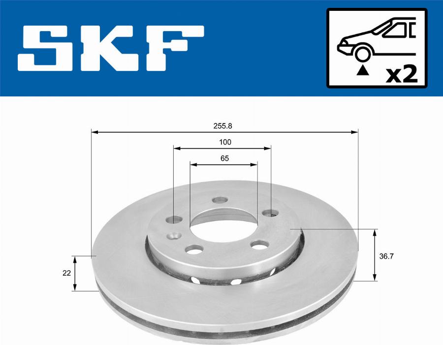 SKF VKBD 80003 V2 - Discofreno autozon.pro