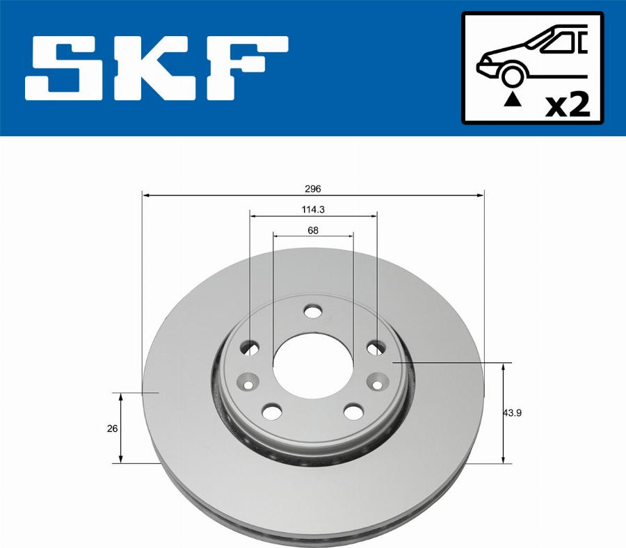 SKF VKBD 80018 V2 - Discofreno autozon.pro