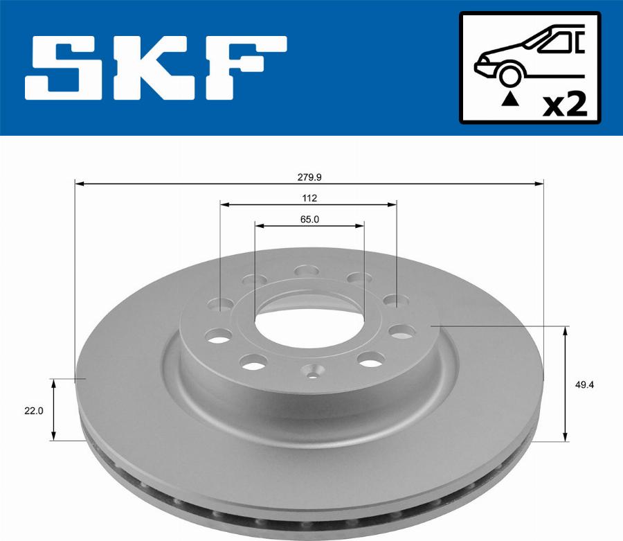 SKF VKBD 80012 V2 - Discofreno autozon.pro