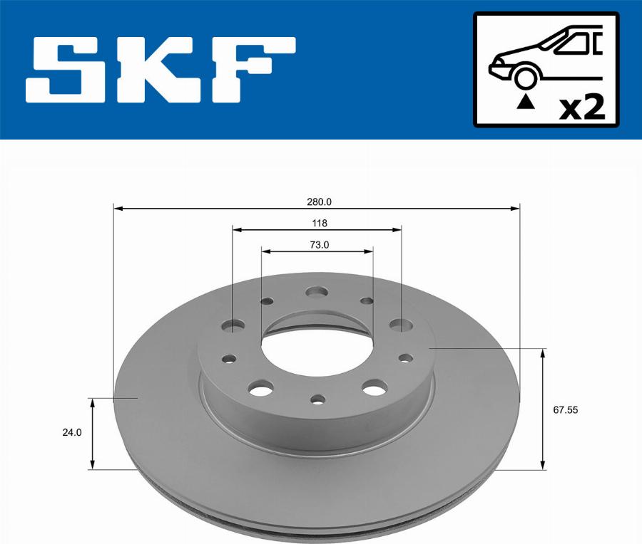 SKF VKBD 80036 V2 - Discofreno autozon.pro