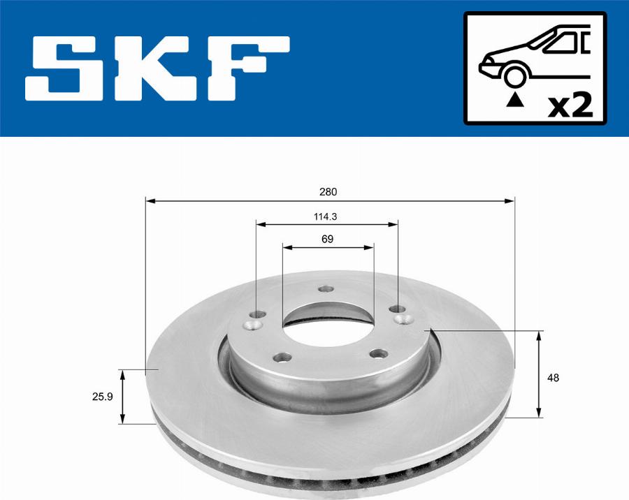 SKF VKBD 80029 V2 - Discofreno autozon.pro