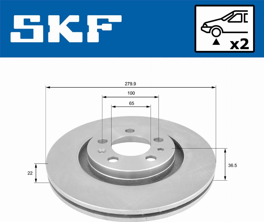 SKF VKBD 80021 V2 - Discofreno autozon.pro