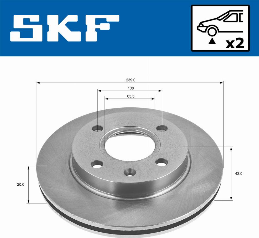 SKF VKBD 80073 V2 - Discofreno autozon.pro