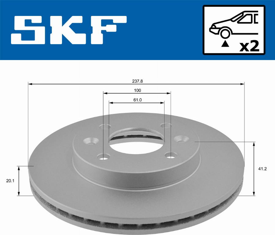 SKF VKBD 80195 V2 - Discofreno autozon.pro