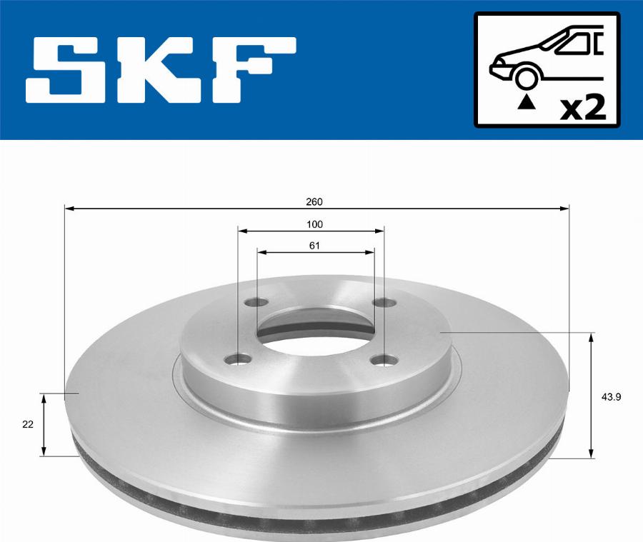 SKF VKBD 80166 V2 - Discofreno autozon.pro