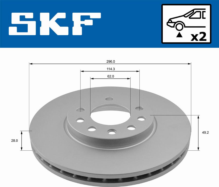 SKF VKBD 80168 V2 - Discofreno autozon.pro