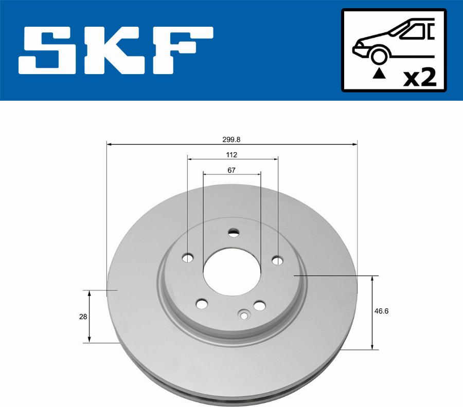 SKF VKBD 80104 V2 - Discofreno autozon.pro