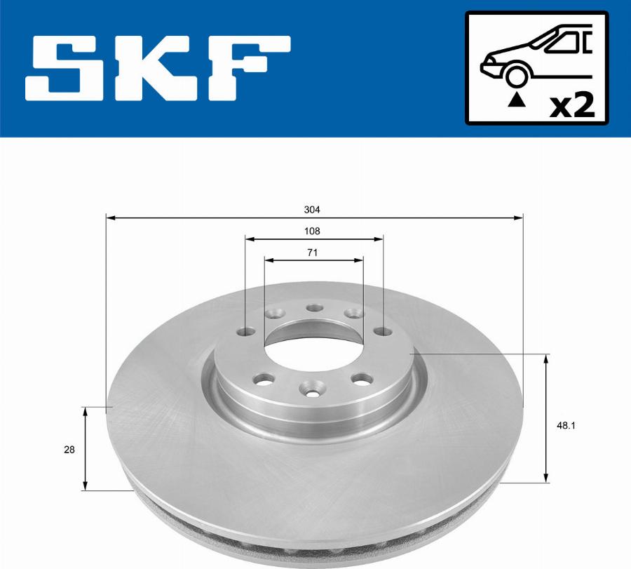 SKF VKBD 80106 V2 - Discofreno autozon.pro