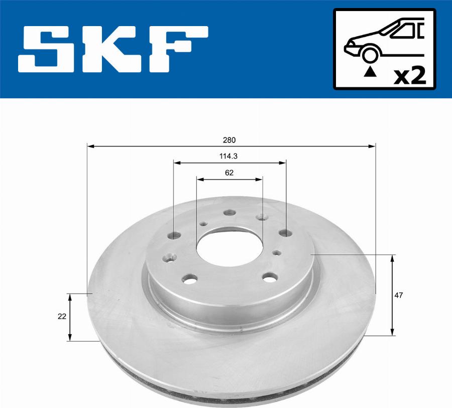 SKF VKBD 80100 V2 - Discofreno autozon.pro