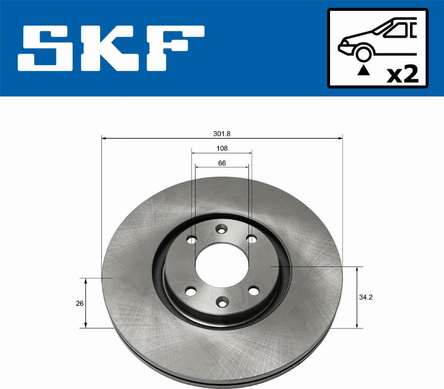 SKF VKBD 80135 V2 - Discofreno autozon.pro