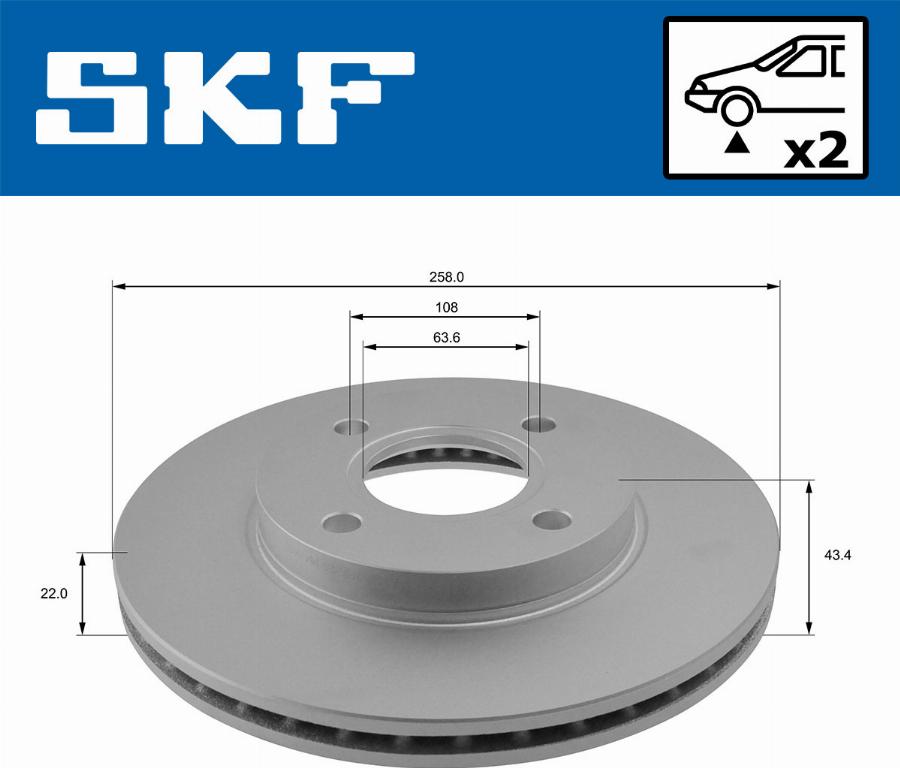 SKF VKBD 80125 V2 - Discofreno autozon.pro