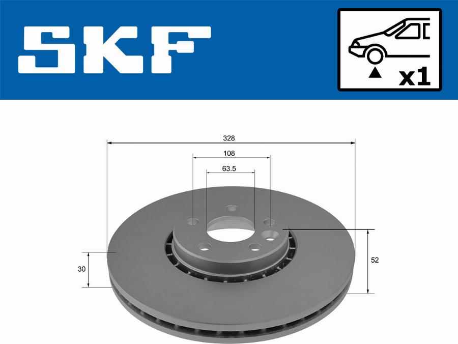 SKF VKBD 80128 V1 - Discofreno autozon.pro