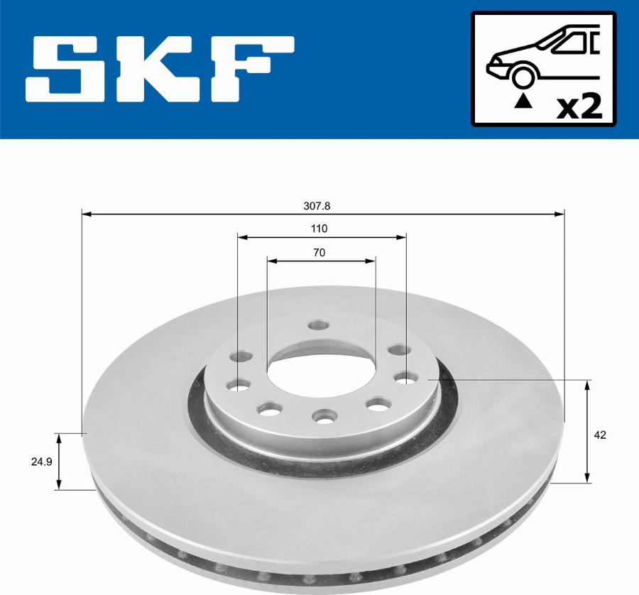 SKF VKBD 80170 V2 - Discofreno autozon.pro