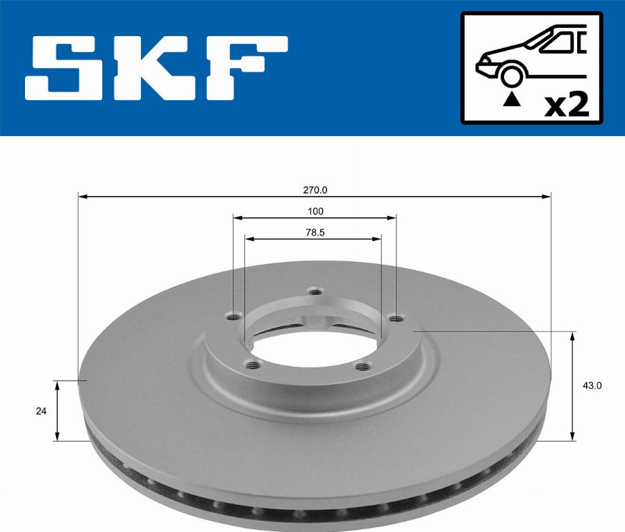 SKF VKBD 80849 V2 - Discofreno autozon.pro