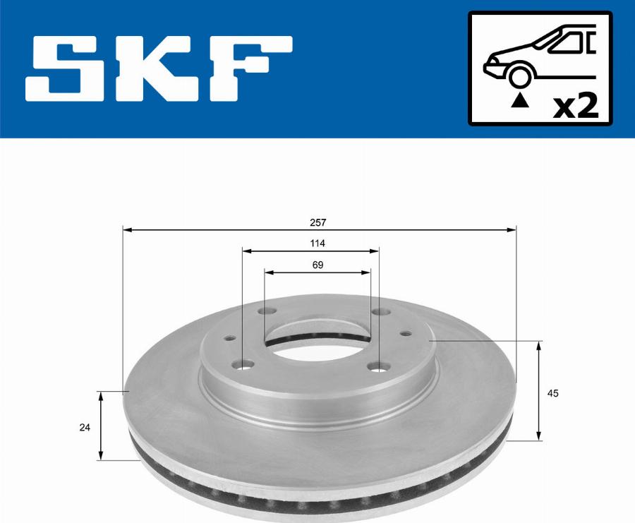 SKF VKBD 80867 V2 - Discofreno autozon.pro