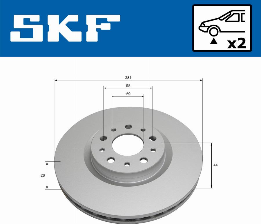 SKF VKBD 80809 V2 - Discofreno autozon.pro