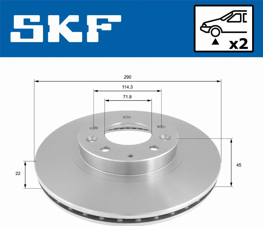 SKF VKBD 80807 V2 - Discofreno autozon.pro