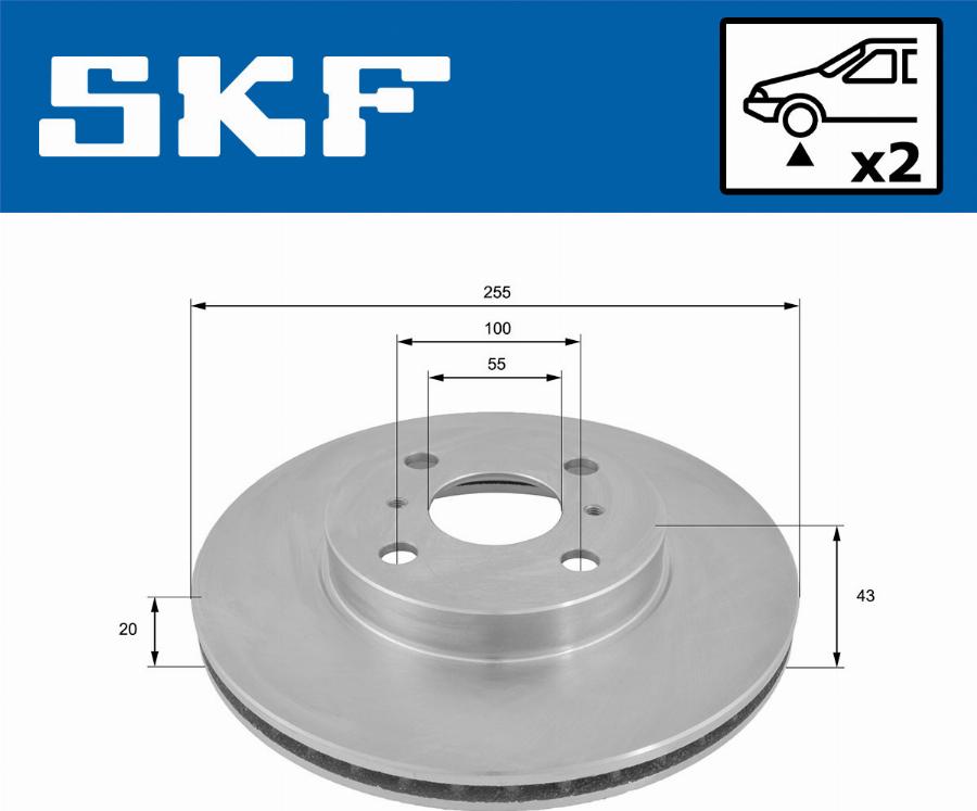 SKF VKBD 80839 V2 - Discofreno autozon.pro