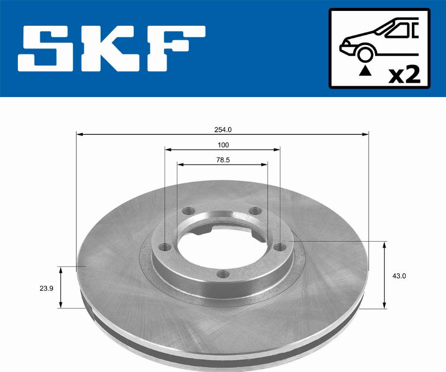 SKF VKBD 80876 V2 - Discofreno autozon.pro