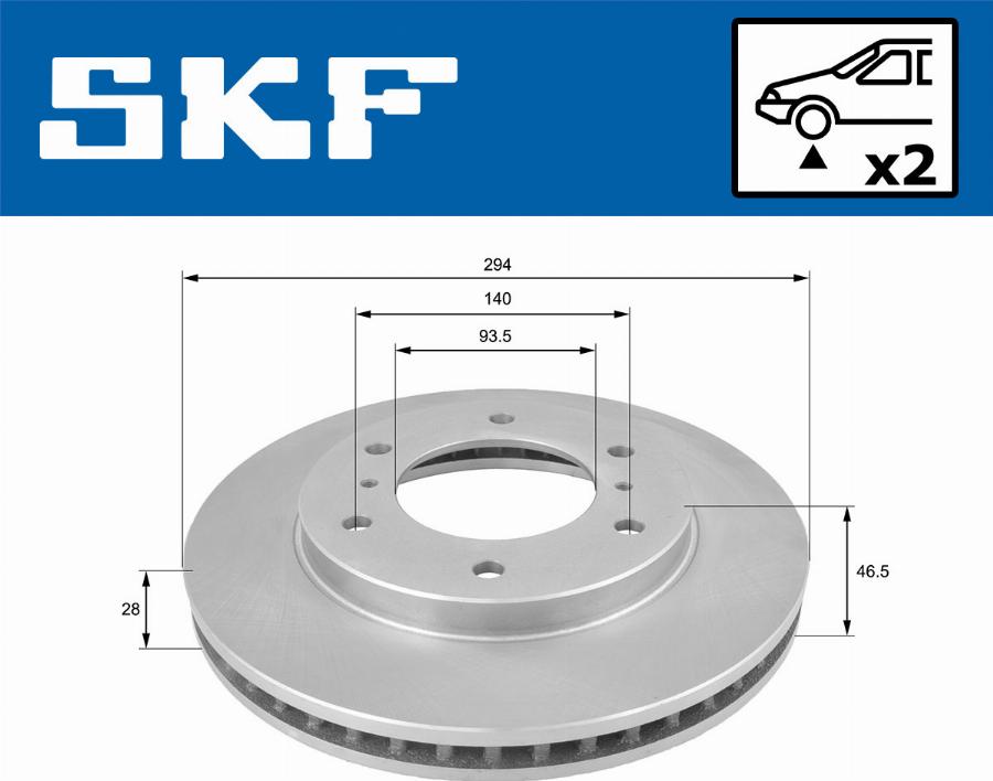 SKF VKBD 80340 V2 - Discofreno autozon.pro