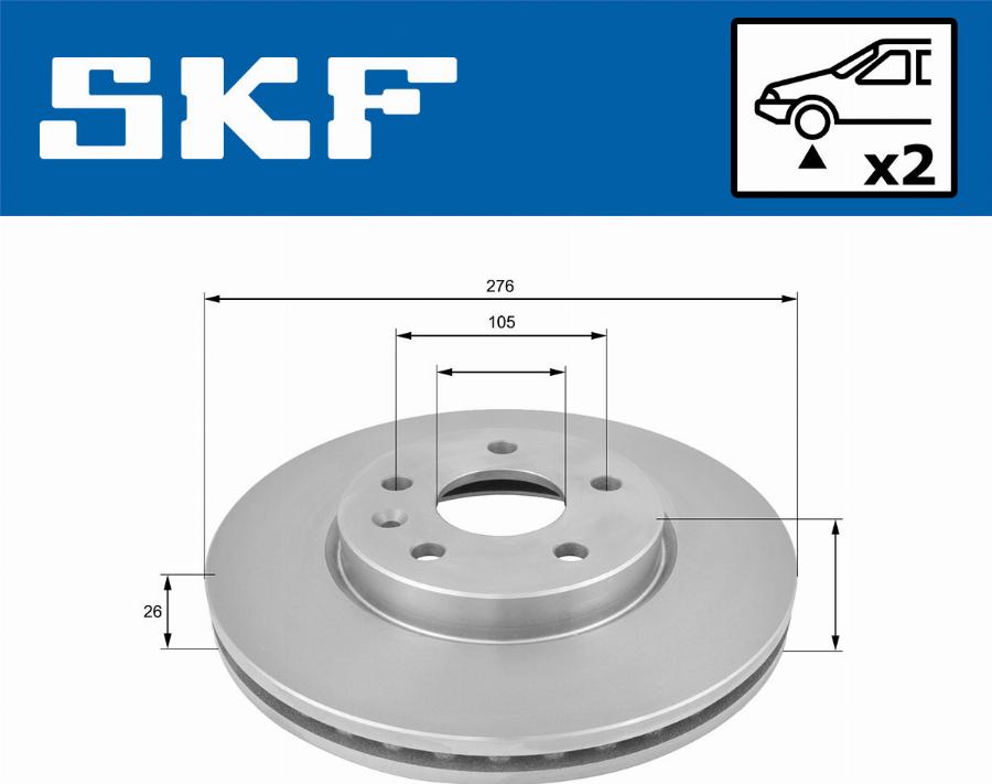 SKF VKBD 80354 V2 - Discofreno autozon.pro