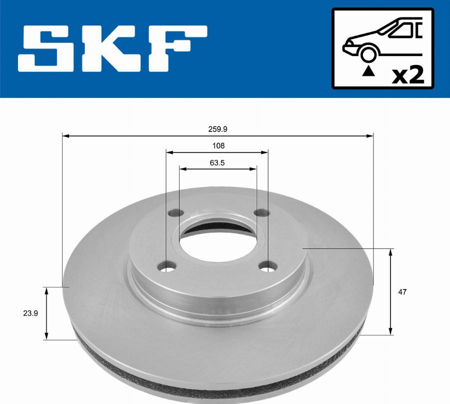 SKF VKBD 80365 V2 - Discofreno autozon.pro