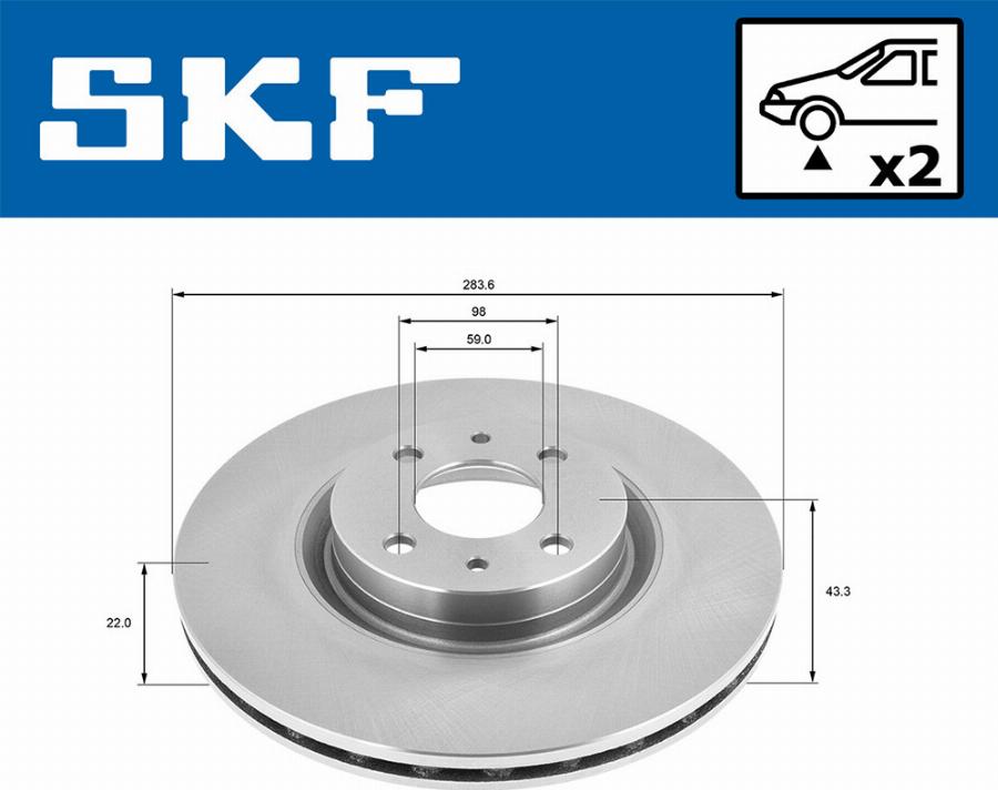 SKF VKBD 80306 V2 - Discofreno autozon.pro