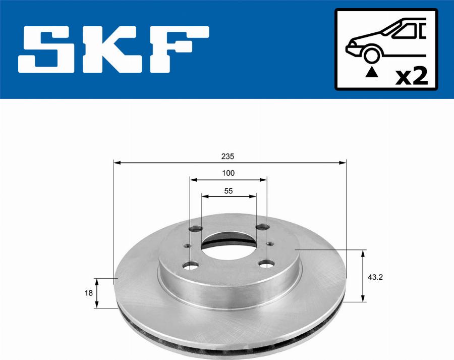 SKF VKBD 80302 V2 - Discofreno autozon.pro