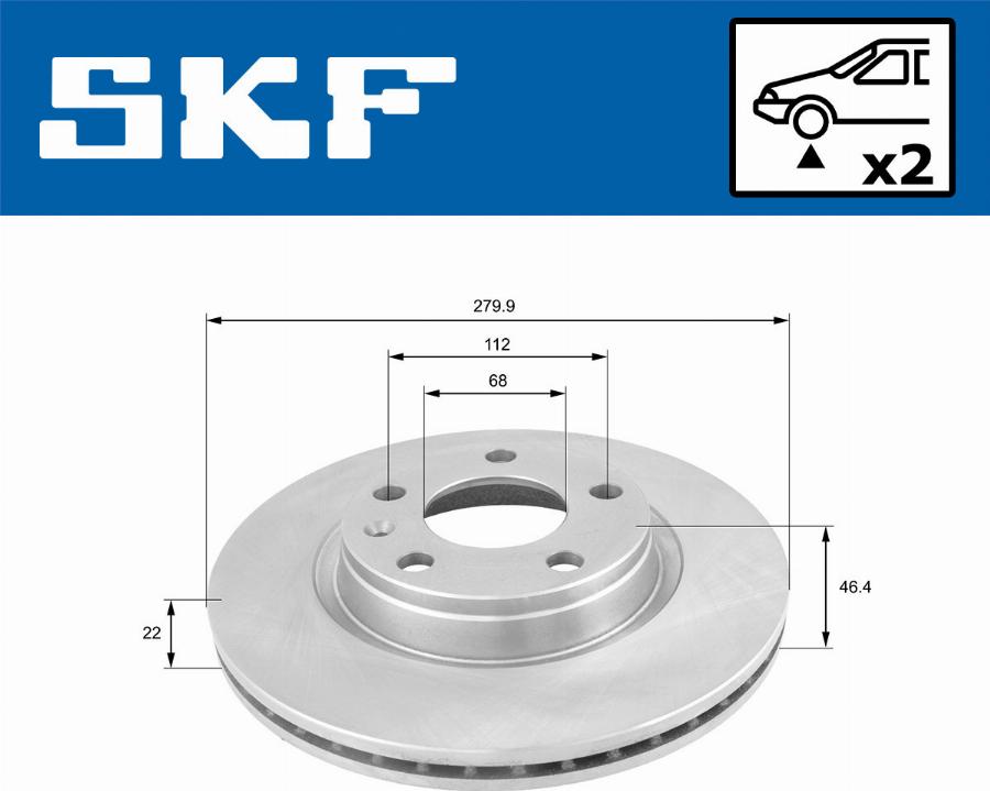 SKF VKBD 80319 V2 - Discofreno autozon.pro