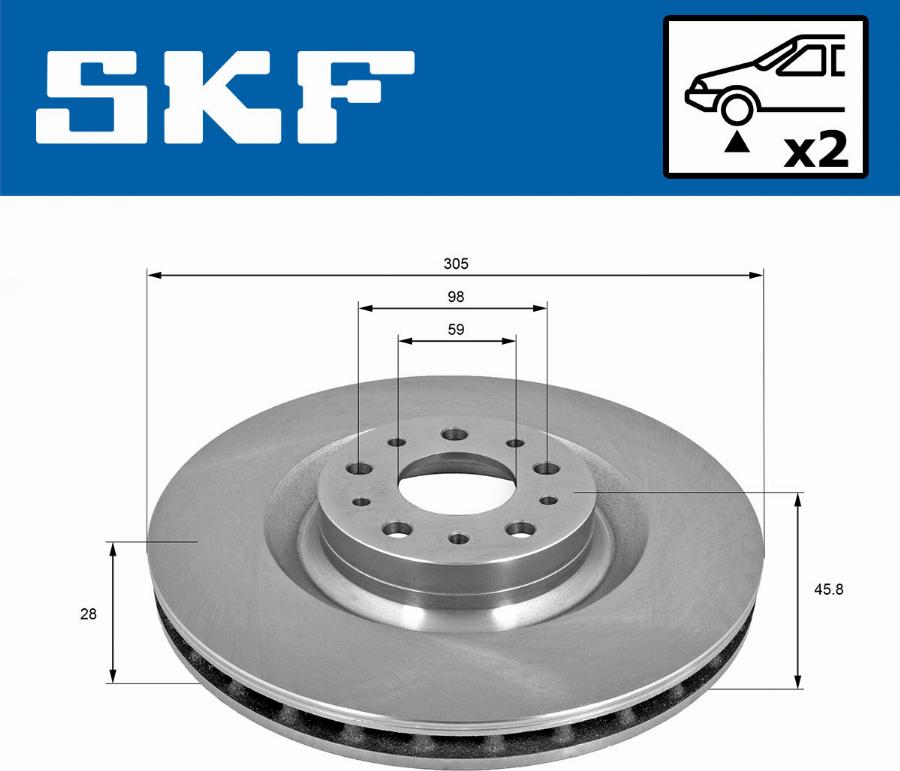 SKF VKBD 80317 V2 - Discofreno autozon.pro