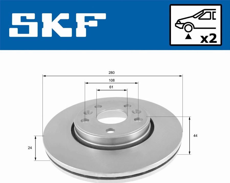 SKF VKBD 80384 V2 - Discofreno autozon.pro