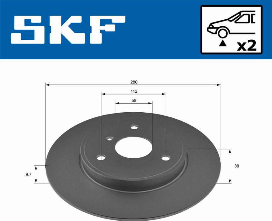 SKF VKBD 80381 S2 - Discofreno autozon.pro