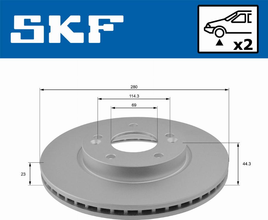 SKF VKBD 80323 V2 - Discofreno autozon.pro