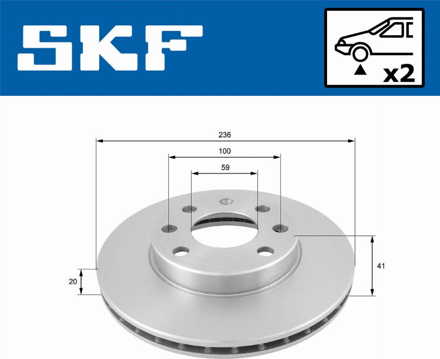 SKF VKBD 80250 V2 - Discofreno autozon.pro