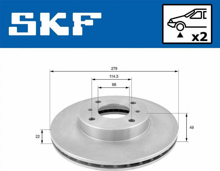 SKF VKBD 80264 V2 - Discofreno autozon.pro