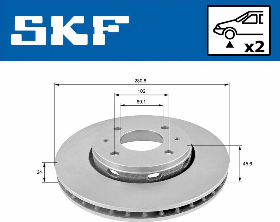 SKF VKBD 80262 V2 - Discofreno autozon.pro