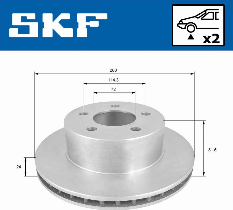 SKF VKBD 80756 V2 - Discofreno autozon.pro