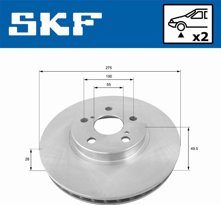 SKF VKBD 80774 V2 - Discofreno autozon.pro