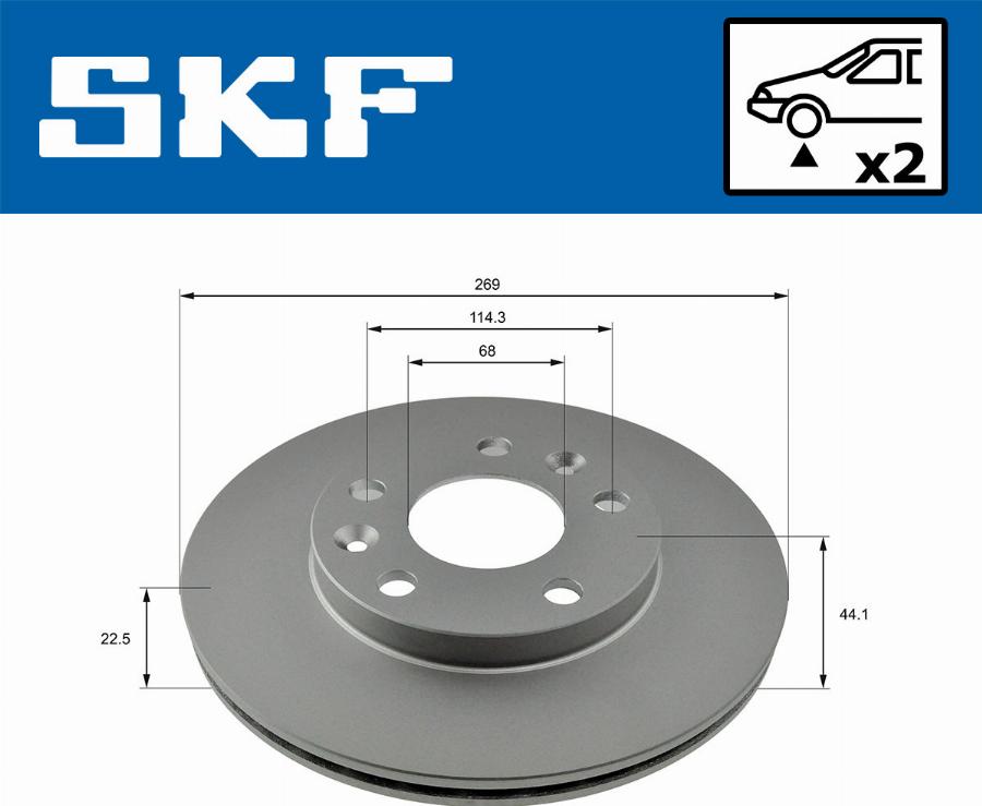 SKF VKBD 81052 V2 - Discofreno autozon.pro