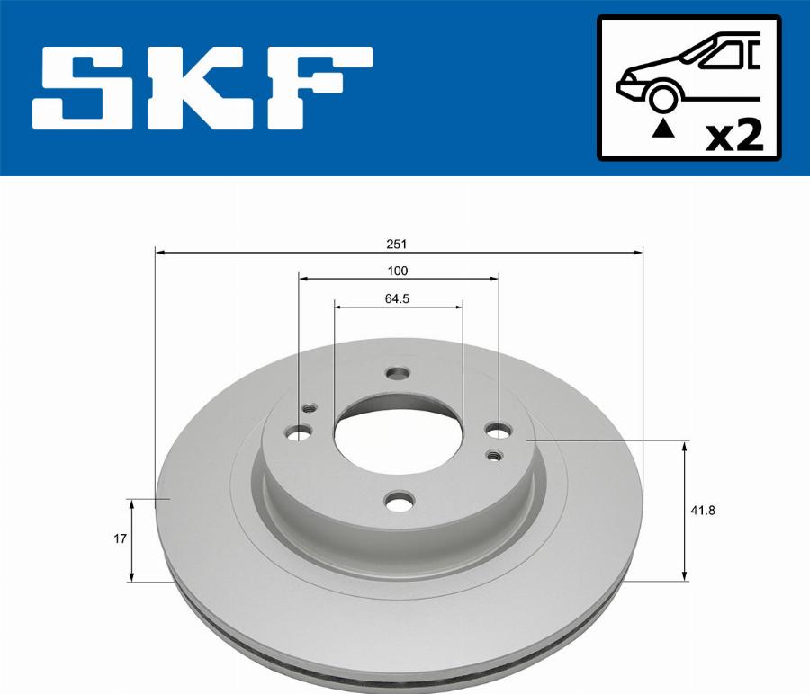 SKF VKBD 81167 V2 - Discofreno autozon.pro