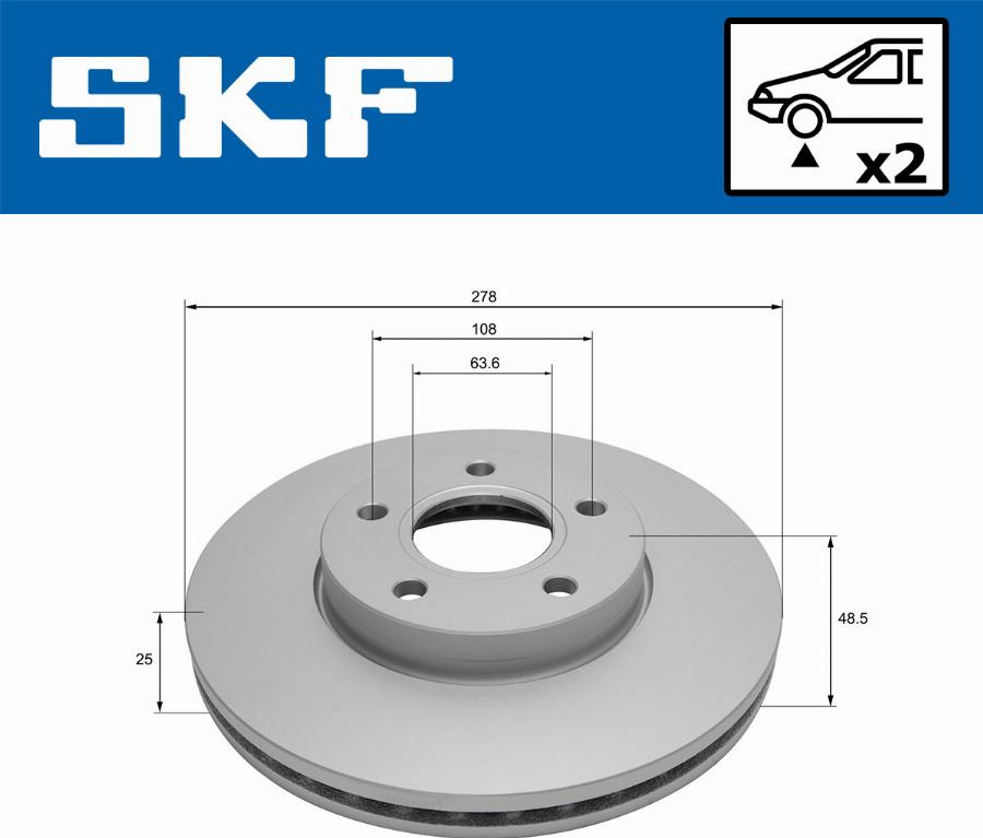 SKF VKBD 81121 V2 - Discofreno autozon.pro