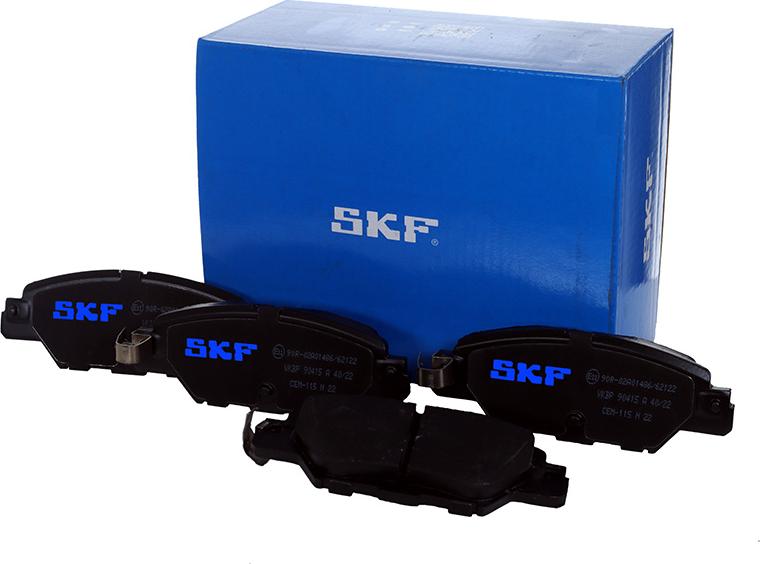 SKF VKBP 90415 A - Kit pastiglie freno, Freno a disco autozon.pro