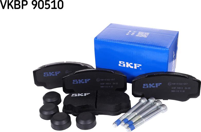 SKF VKBP 90510 - Kit pastiglie freno, Freno a disco autozon.pro