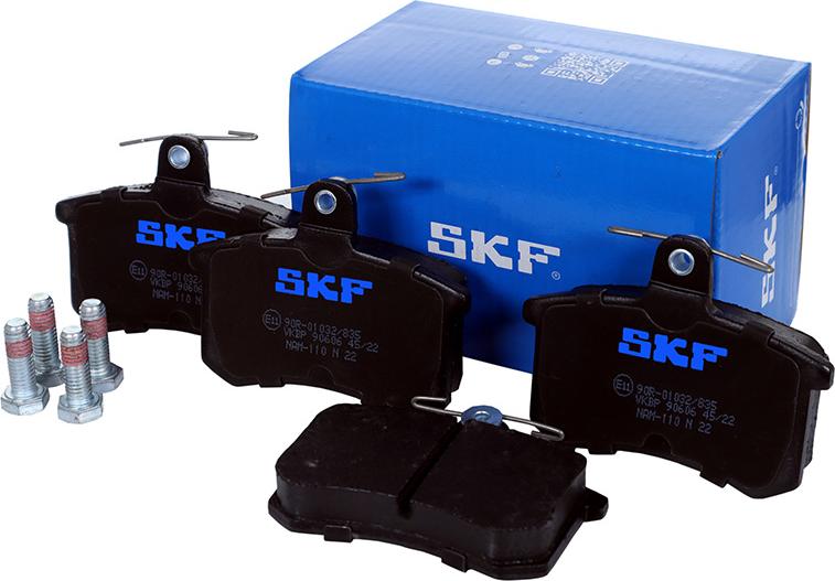 SKF VKBP 90606 - Kit pastiglie freno, Freno a disco autozon.pro