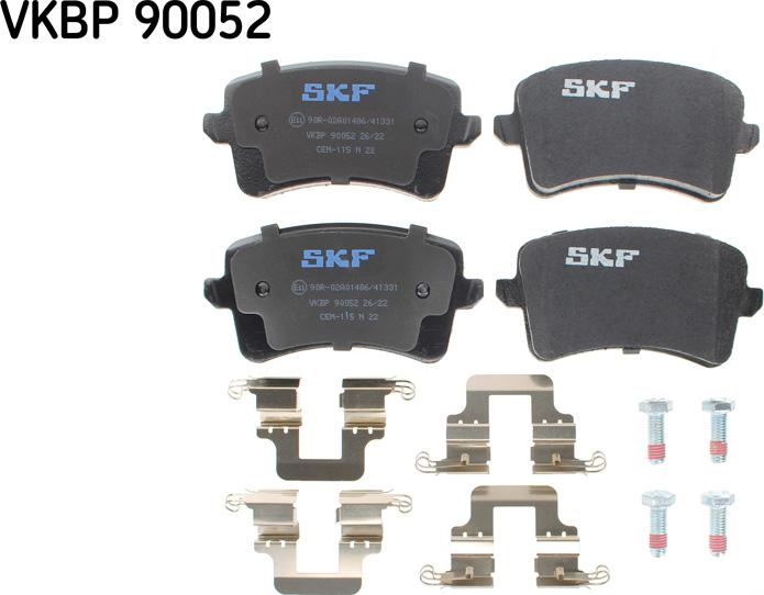 SKF VKBP 90052 - Kit pastiglie freno, Freno a disco autozon.pro